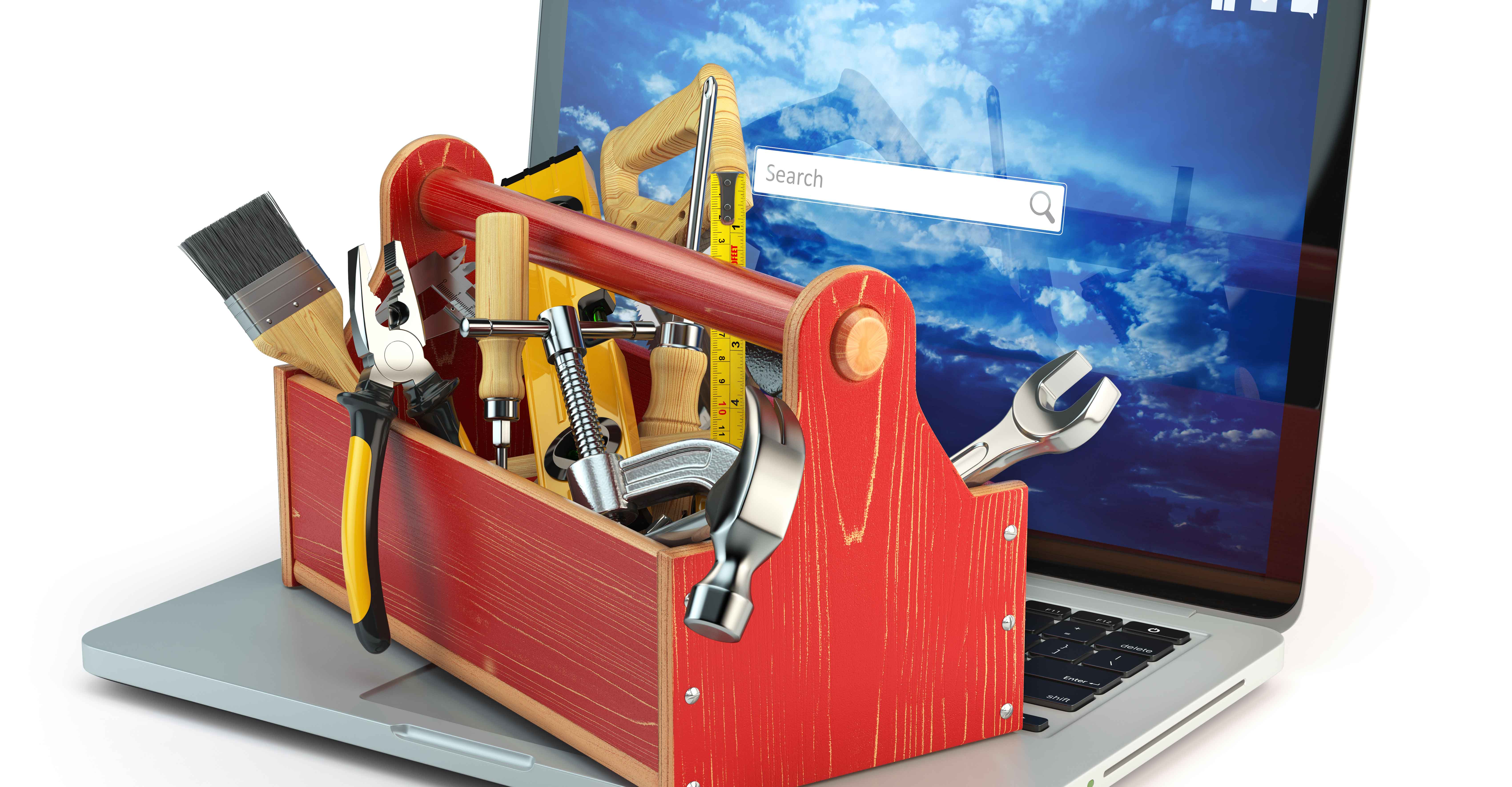 A toolbox that represents recruiting tools.