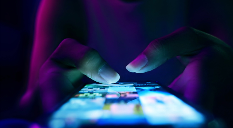 User engaging with paid social media advertising