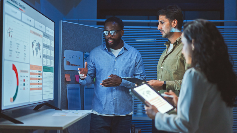 Advertisers review metrics for their social media marketing strategy